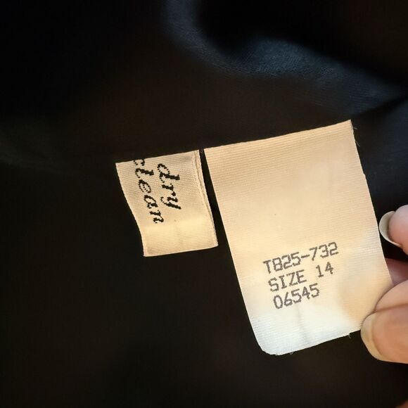 Vintage Pendleton 100% Wool Overcoat –Women Size 14 Black White Tweed USA 1970's - Picture 14 of 16